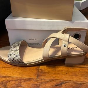 Snake skin size 10 sandals